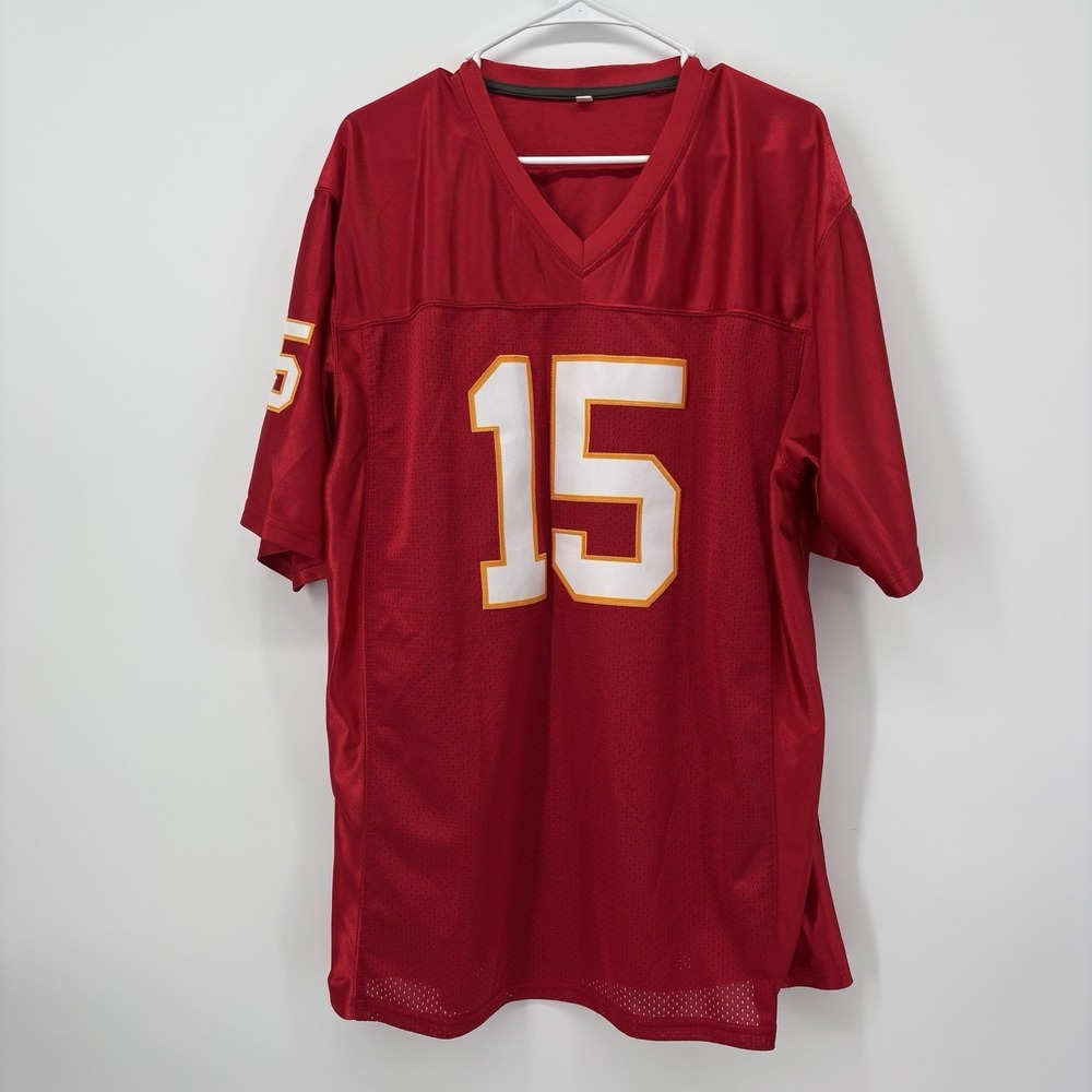Patrick Mahomes 15 Red Jersey‎ Mens Size Large Kansas City Chiefs NFL Football